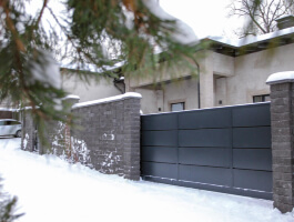 ворота из стальных панелей