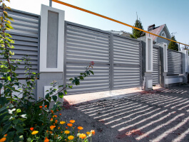 Распашные ворота жалюзи